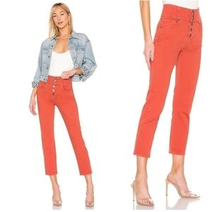 Joie Laurelle Cropped High Waisted Brick Jeans Size 24